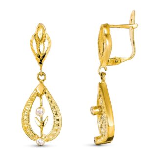 18K PENDIENTES CUBANAS